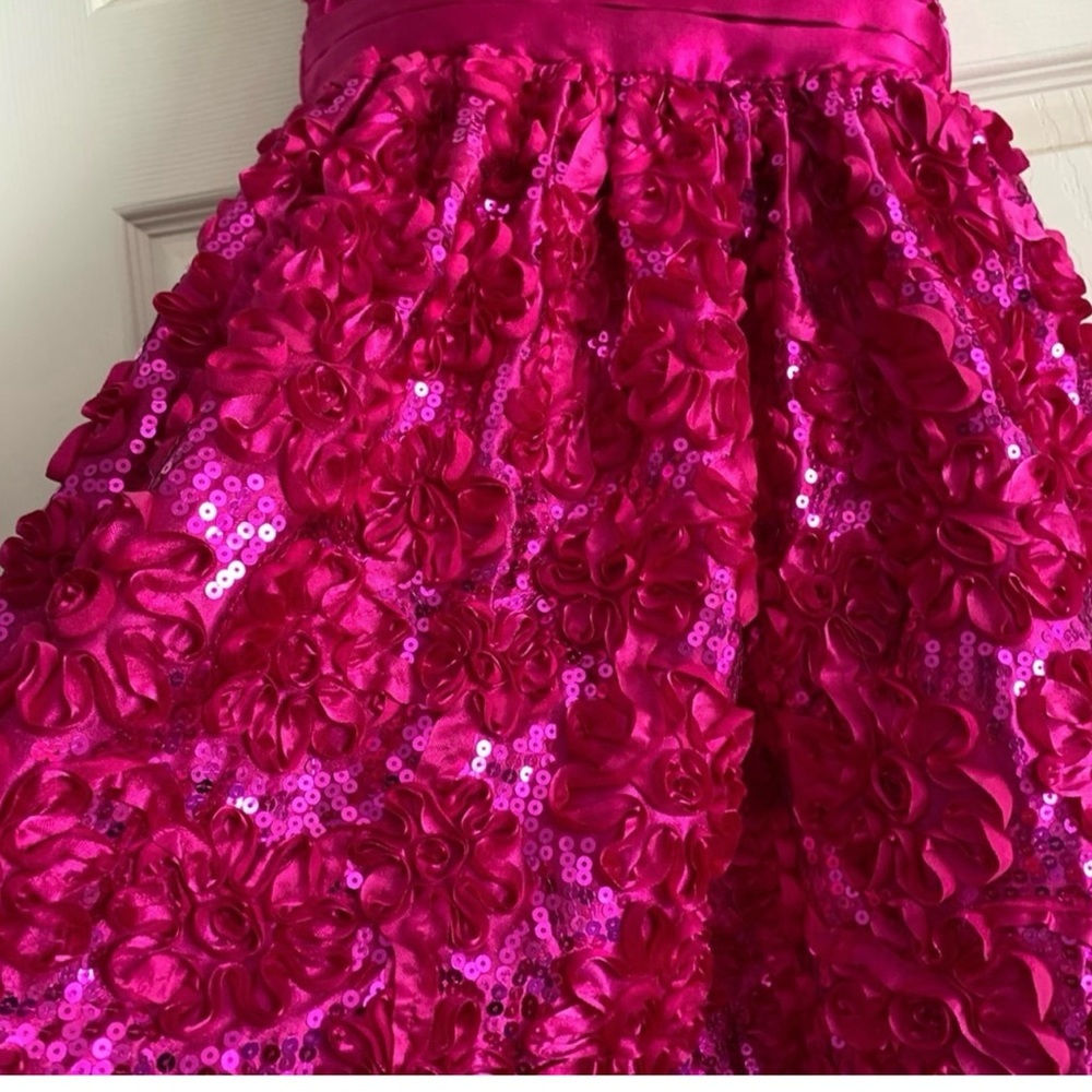 Pink Floral Kids Dress - Picture 11 of 16